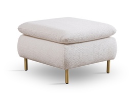 Čalúnený taburet GORDON látka Cloud 63 nohy zlaté