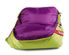 Sedací vrece 189x140 duo limet - purple