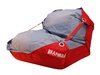 Sedací vak 189x140 duo scarlet rose - gray