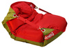 Sedací vrece 189x140 duo scarlet rose - green frog