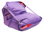 Sedací vrece 189x140 comfort s popruhmi violet