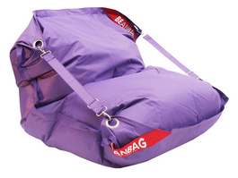 Sedací vrece 189x140 comfort s popruhmi violet