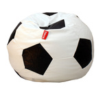 Sedací vak futbalová lopta 90 cm, biela/čierna