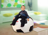 Sedací vak futbalová lopta 90 cm, biela/čierna