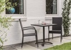 Jedálenský set REUS antracit + 2x stoličky MADRID antracit