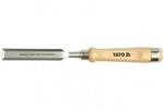 YATO YT-6245 Náradie Kvalitné dláto Yato šírka 15 mm s drevenou rukoväťou. Dláto je vyrobené z kvalitnej chrómvanádiovej zliatiny ocele CrV60 a vytvrdené...