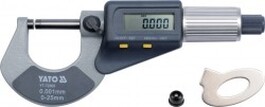 YATO YT-72305 Mikrometer digitálny 0-25mm materiálnerezová oceľ
