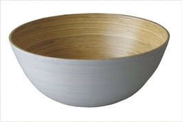 Bambusová miska biela veľká