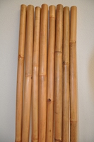 Bambusová tyč 4-5 cm, dĺžka 2 metre - lakovaná medová