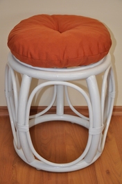 Polster na ratanovú taburetku pieskový - priemer 35 cm