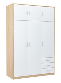 Šatník VIKA 6D3SZ dub sonoma / biela