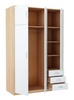 Šatník VIKA 6D3SZ dub sonoma / biela