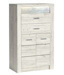 Komoda INDIANAPOLIS I-6 jaseň biely