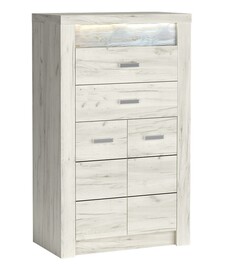 Komoda INDIANAPOLIS I-6 jaseň biely