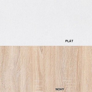 plát biely / nohy dub sonoma -
