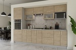 Kuchyňa MANZANO 300 saténový dub prímorský