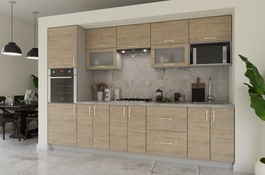 Kuchyňa MANZANO 300 saténový dub prímorský