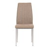DCL-379 BR2 - Stolička jedálenská, béžová látka, šedé kovové nohy