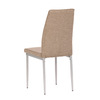 DCL-379 BR2 - Stolička jedálenská, béžová látka, šedé kovové nohy