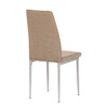 DCL-379 BR2 - Stolička jedálenská, béžová látka, šedé kovové nohy