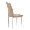 DCL-379 BR2 - Stolička jedálenská, béžová látka, šedé kovové nohy