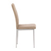 DCL-379 BR2 - Stolička jedálenská, béžová látka, šedé kovové nohy