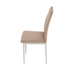 DCL-379 BR2 - Stolička jedálenská, béžová látka, šedé kovové nohy