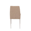 DCL-379 BR2 - Stolička jedálenská, béžová látka, šedé kovové nohy