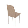 DCL-379 BR2 - Stolička jedálenská, béžová látka, šedé kovové nohy