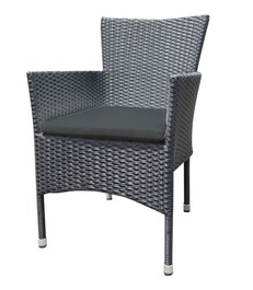 Záhradné ratanové kreslo HAMBURG antracit
