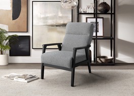 ALTO 1 KRESLO šedá látka JS2155-23/nohy wenge