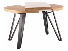 Jedálenský stôl rozkladací GALY 100 (100-168),farba dub artisan/čierna