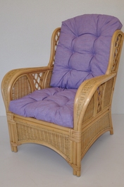 Kreslo Oliver medové polster fialový melír