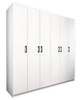 Šatníková skriňa šesťdverová CLASSIE 6 farba biela