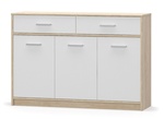 Komoda 3D2S TIPS dub sonoma/biela mat