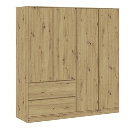 Šatníková skriňa 4D2S BURELA dub artisan