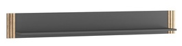 Závesná polica SALEMI šedá/dub prírodná