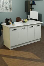 VENTURI kuchynský ostrovček, biela