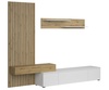 Obývacia zostava LAVRIO PLUS farba biela/dub artisan