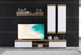 Obývacia zostava LENTI farba dub tahoe/biela