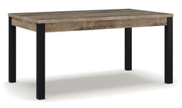 Jedálenský stôl BARDARO dub grange/čierna