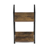 GD-212 OLW - Regál, 2 police, dekor staré drevo, MDF, čierny lak