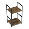 GD-212 OLW - Regál, 2 police, dekor staré drevo, MDF, čierny lak