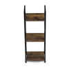GD-213 OLW - Regál, 3 police, dekor staré drevo, MDF, čierny lak