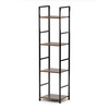 GD-214 OLW - Regál, 4 police, dekor staré drevo, MDF, čierny lak