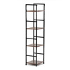 GD-214 OLW - Regál, 4 police, dekor staré drevo, MDF, čierny lak