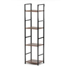 GD-214 OLW - Regál, 4 police, dekor staré drevo, MDF, čierny lak