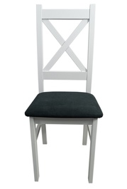 Jedálenská čalúnená stolička BINGO farba biela/poťah Moric 8
