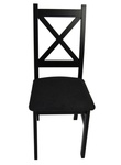 Jedálenská čalúnená stolička BINGO farba čierna/poťah Moric 8
