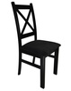 Jedálenská čalúnená stolička BINGO farba čierna/poťah Moric 8